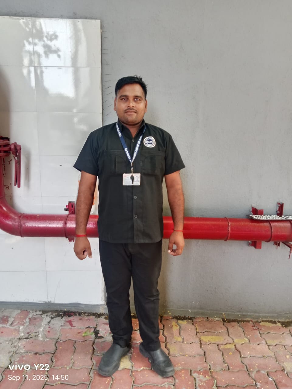 Woman vacuum cleaning floor